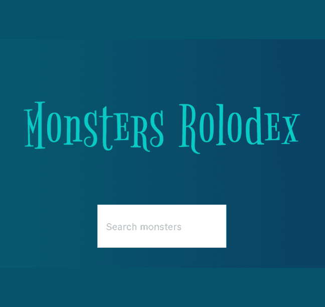 Monsters Project